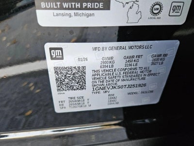 2026 Chevrolet Traverse Z71