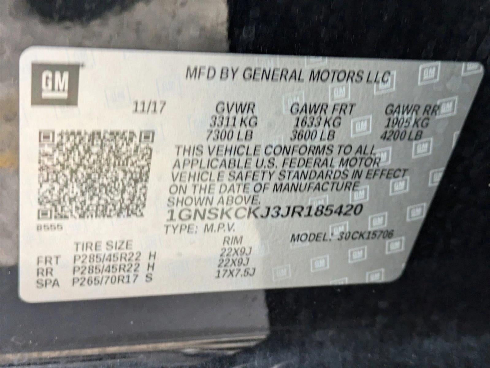 2018 Chevrolet Tahoe Premier