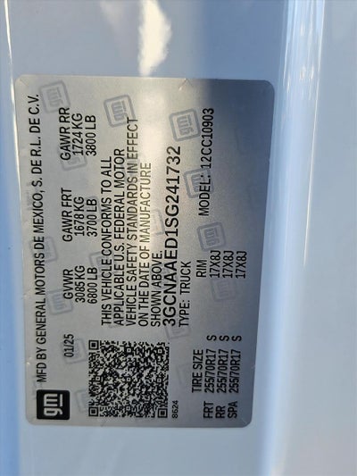 2025 Chevrolet Silverado 1500 WT