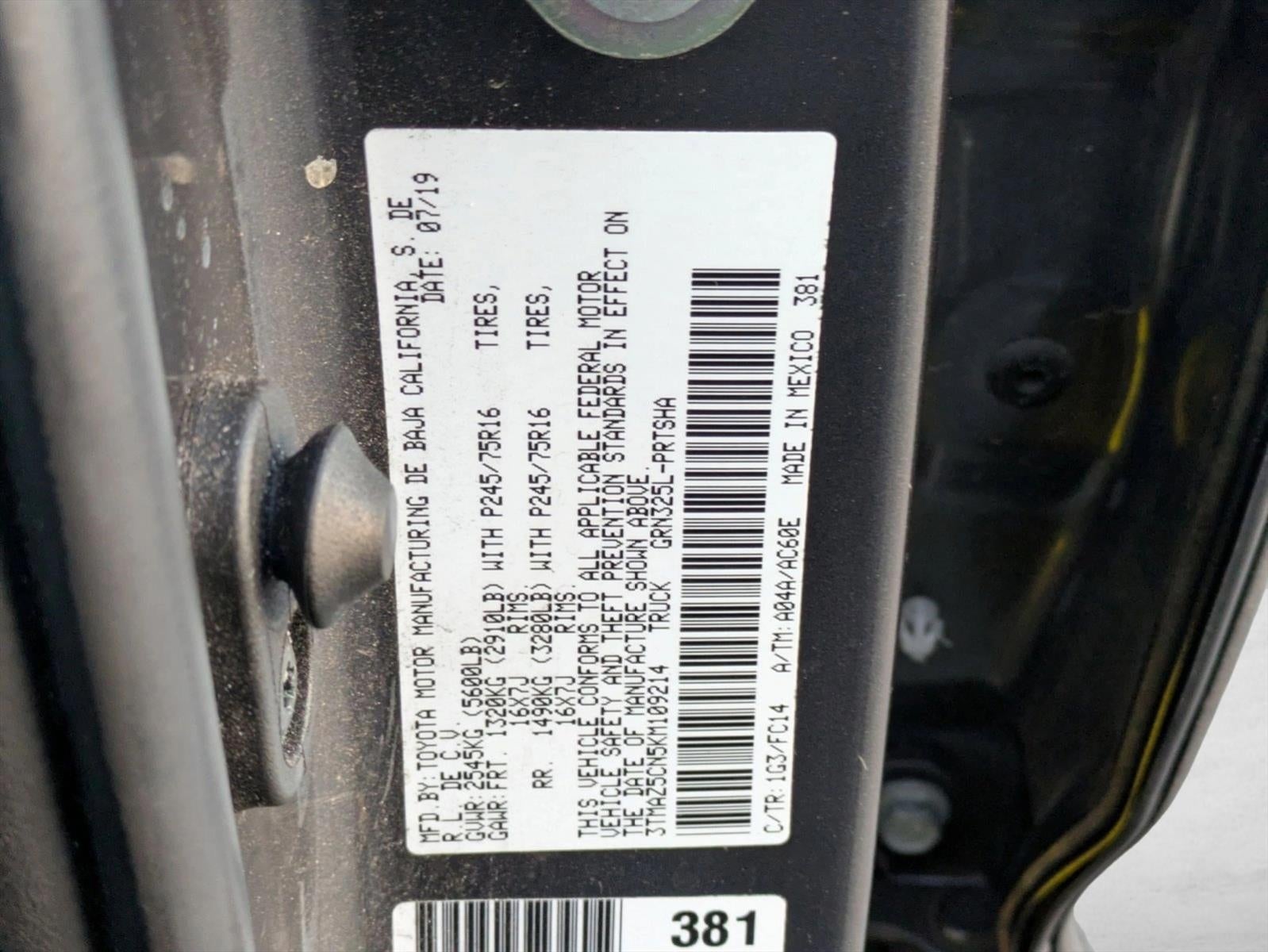 2019 Toyota Tacoma 2WD SR5