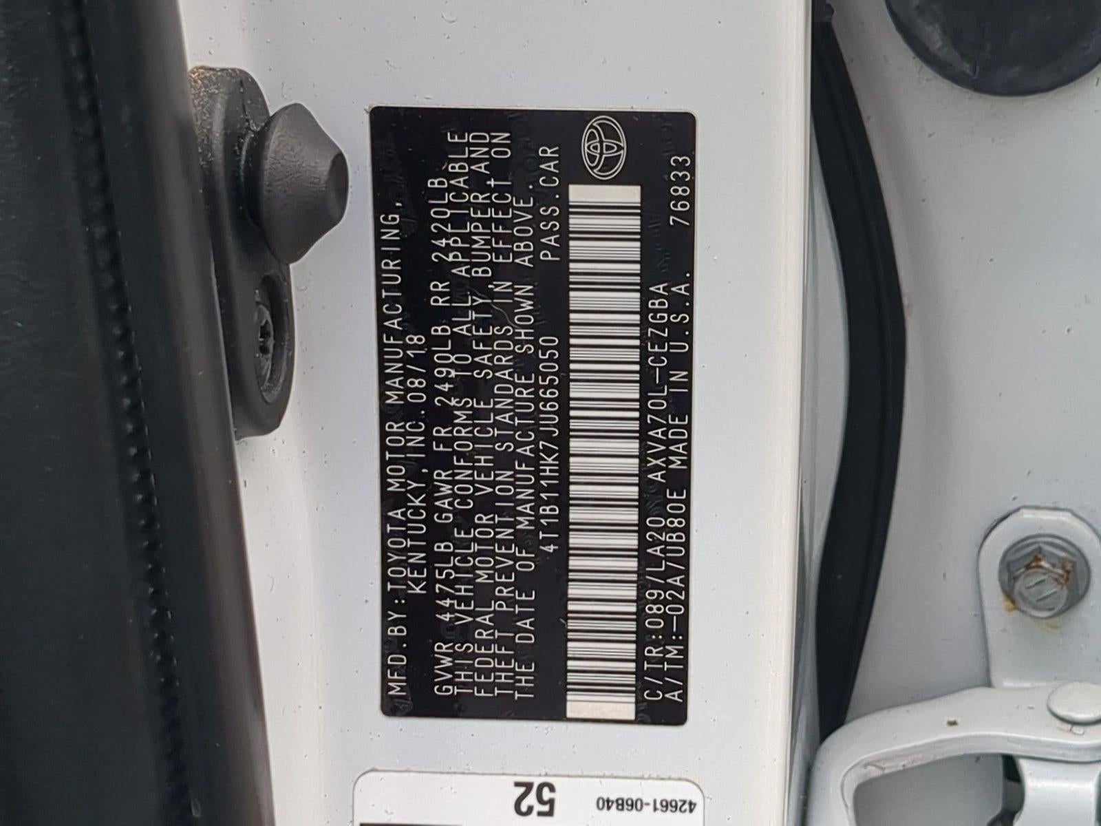 2018 Toyota Camry XLE
