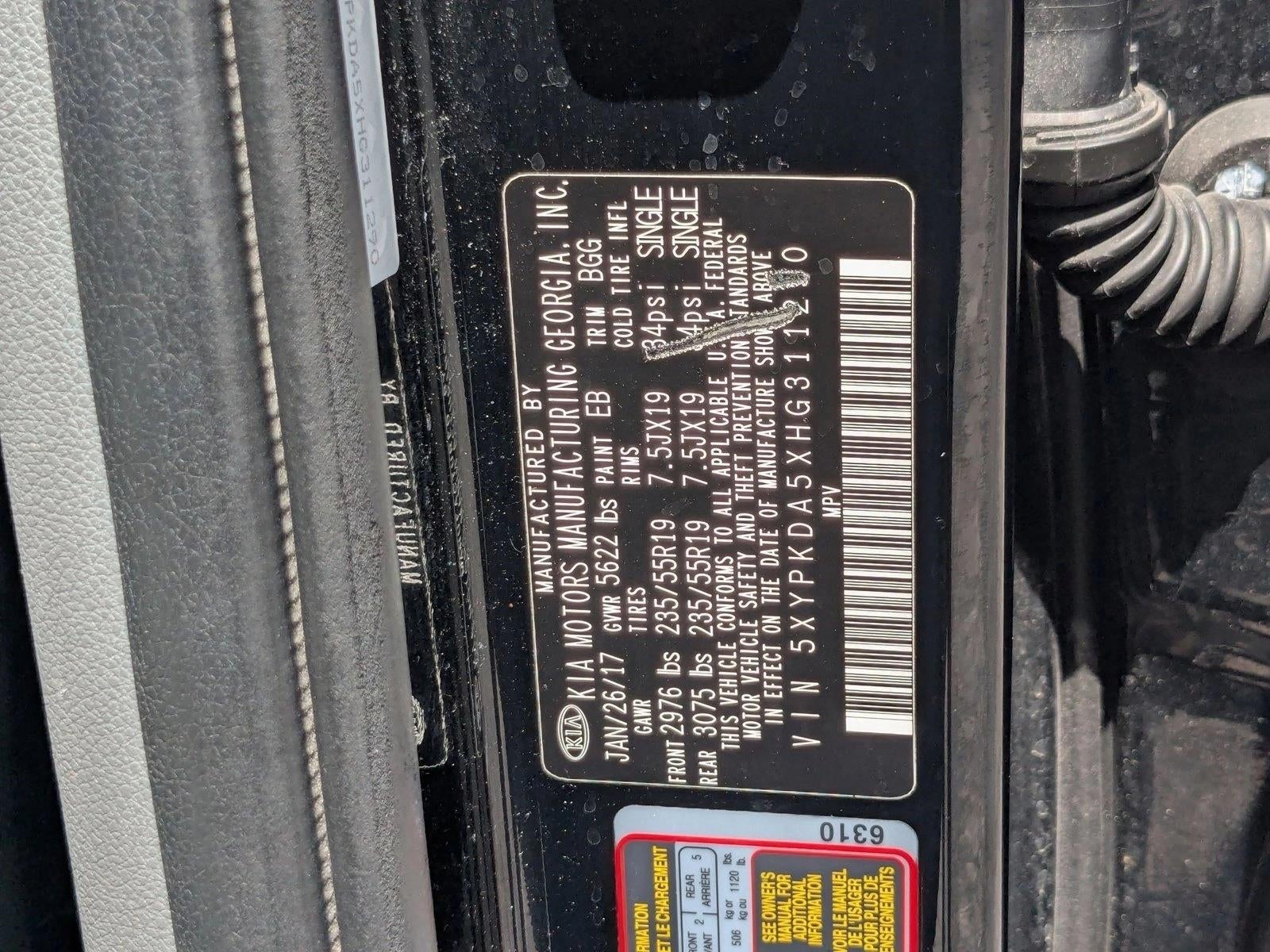 2017 Kia Sorento 3.3L SX