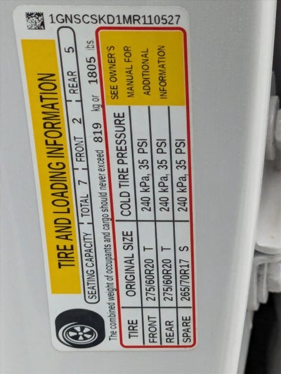 2021 Chevrolet Tahoe Base