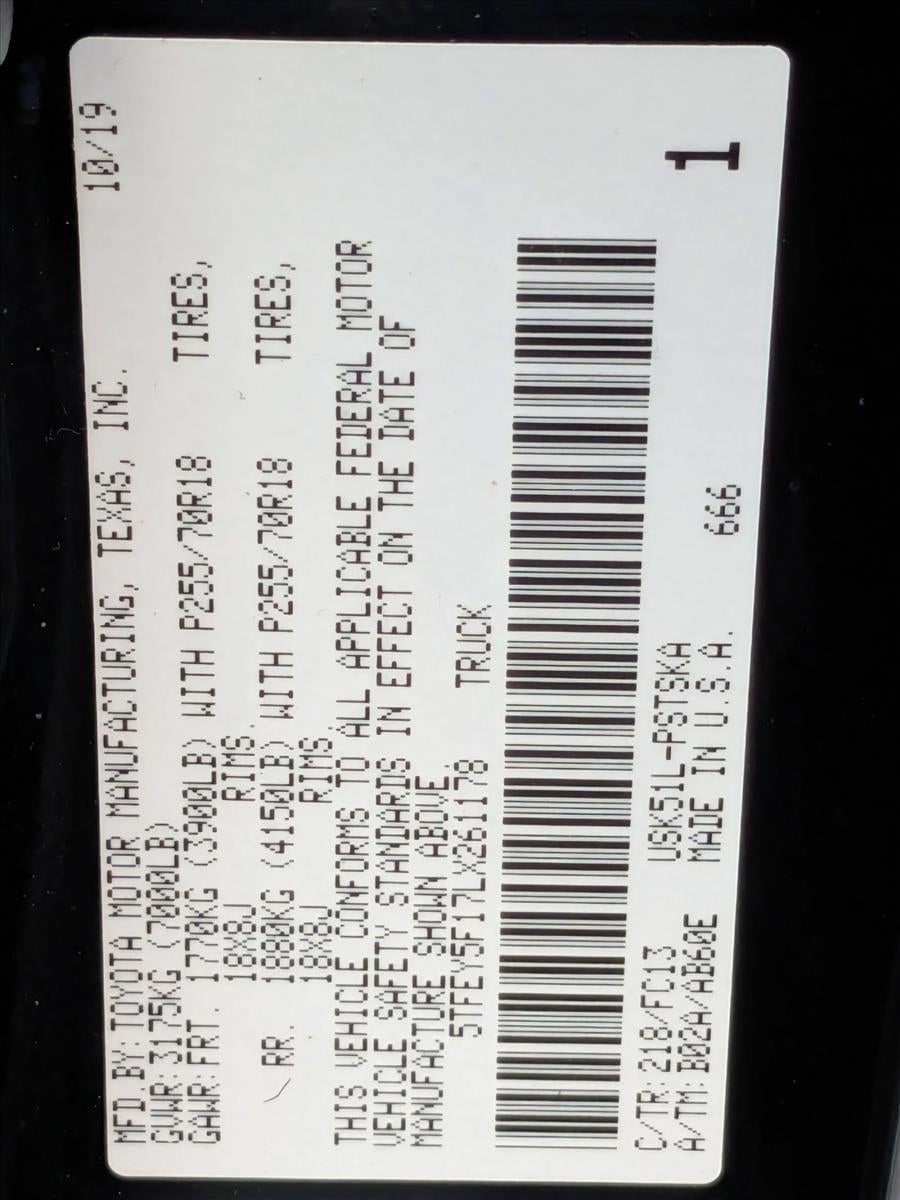 2020 Toyota Tundra 2WD SR5