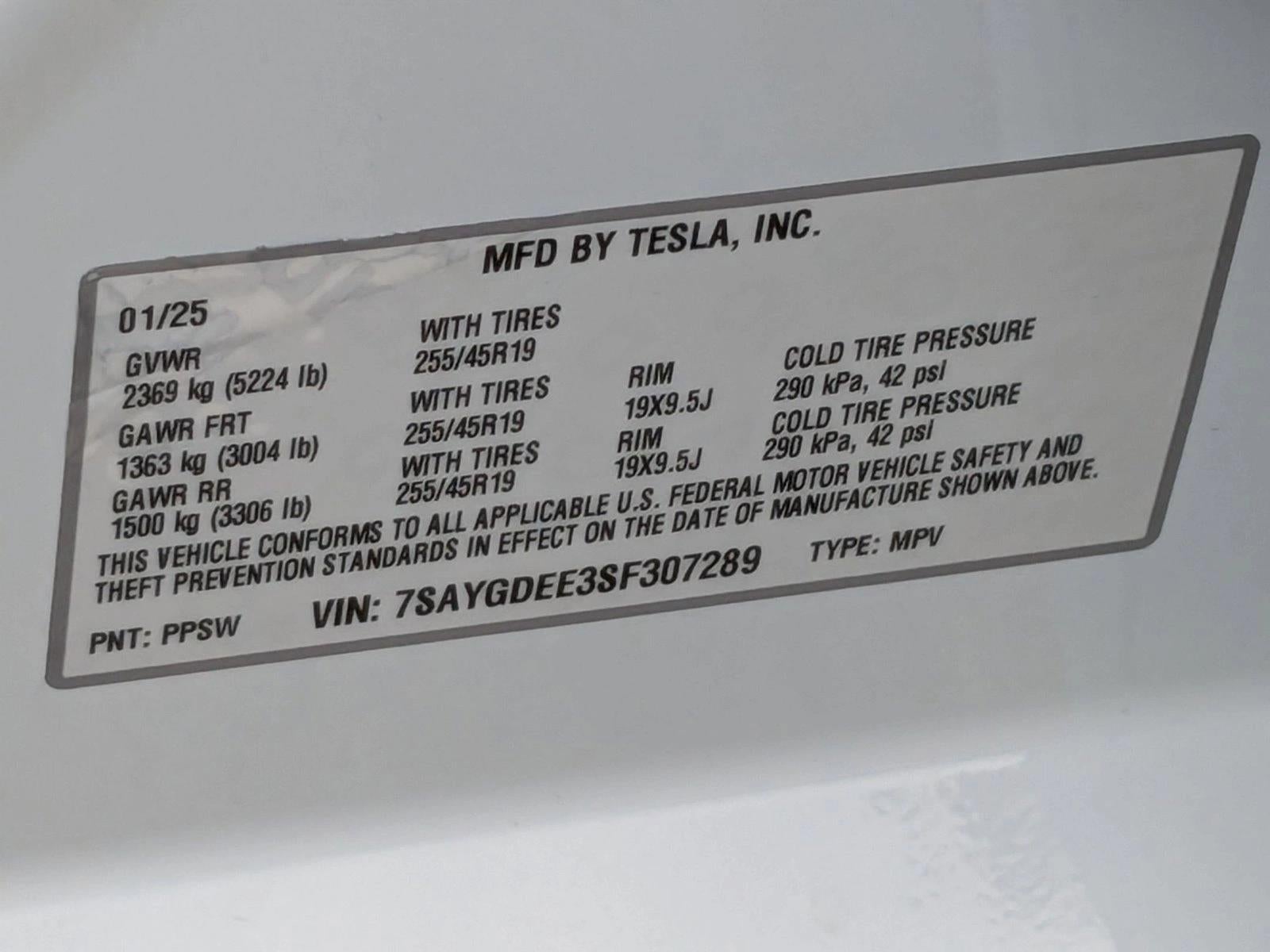 2025 Tesla Model Y Long Range Dual Motor All-Wheel Drive