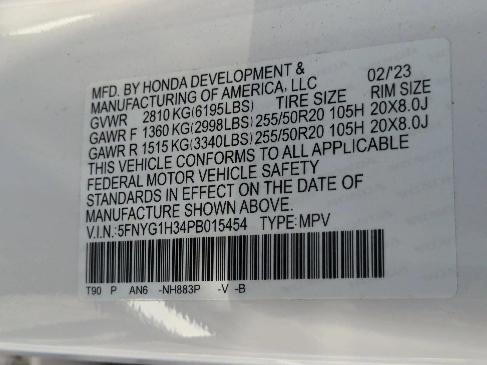 2023 Honda Pilot Sport