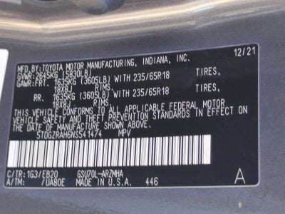 2022 Toyota Highlander XLE