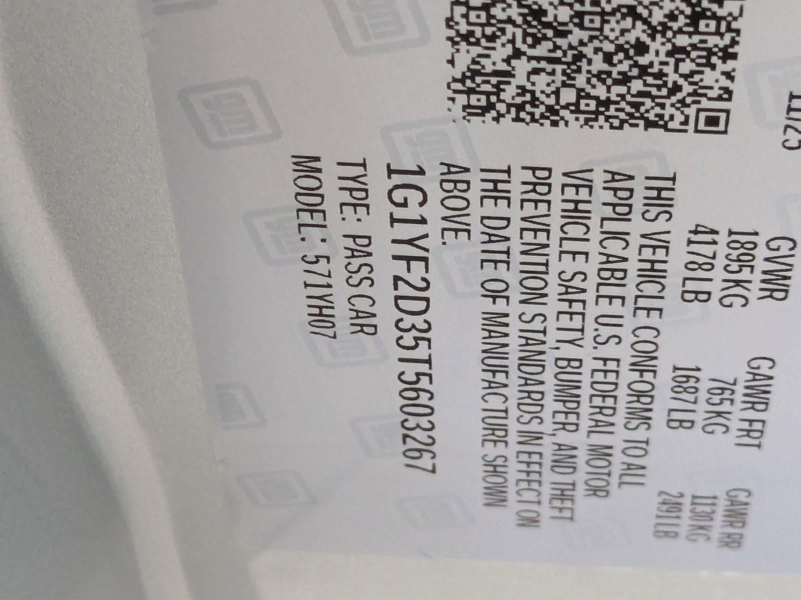 2026 Chevrolet Corvette Z06 3LZ