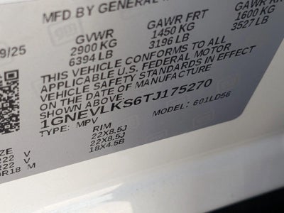 2026 Chevrolet Traverse RS