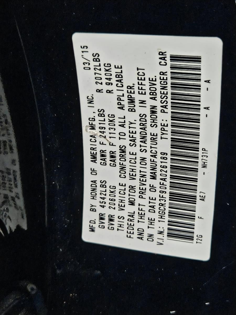 2015 Honda Accord Sedan Touring