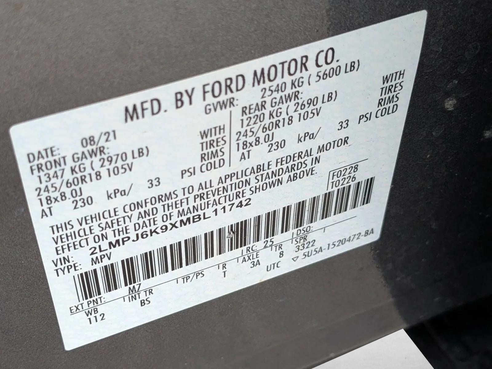 2021 Lincoln Nautilus Reserve