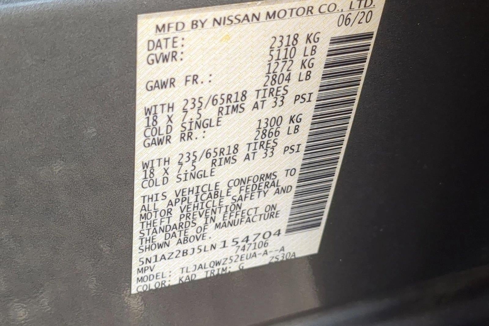 2020 Nissan Murano SV FWD
