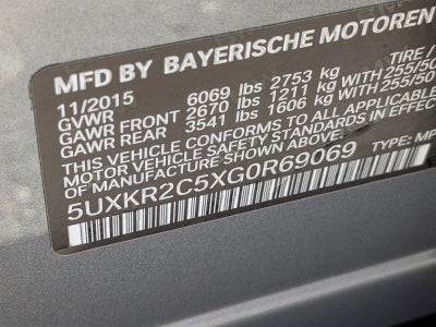 2016 BMW X5 sDrive35i