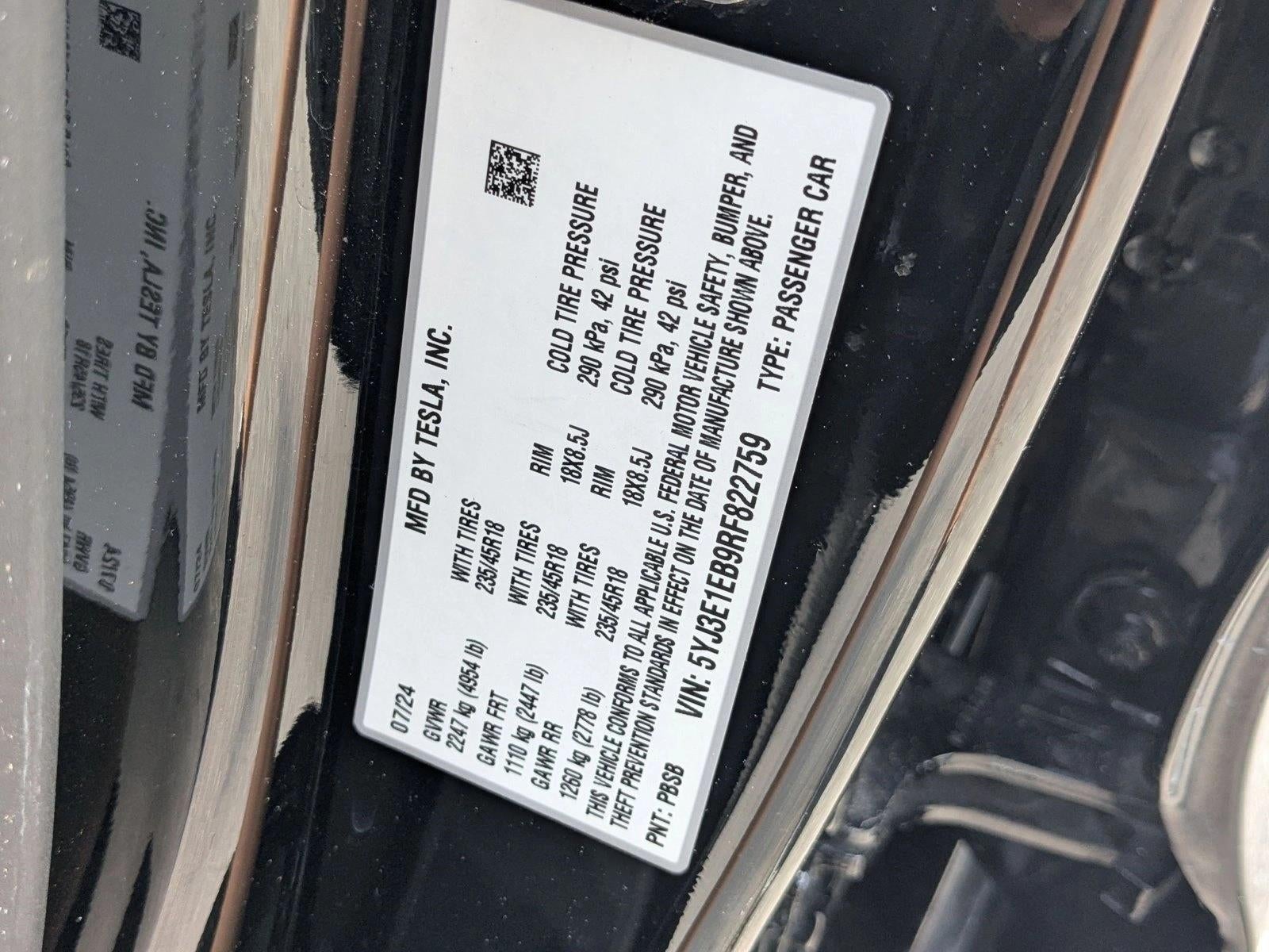 2024 Tesla Model 3 Long Range