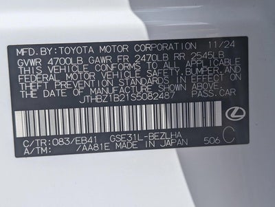 2025 Lexus IS 350 F SPORT Design