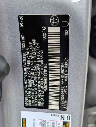 2020 Toyota C-HR XLE