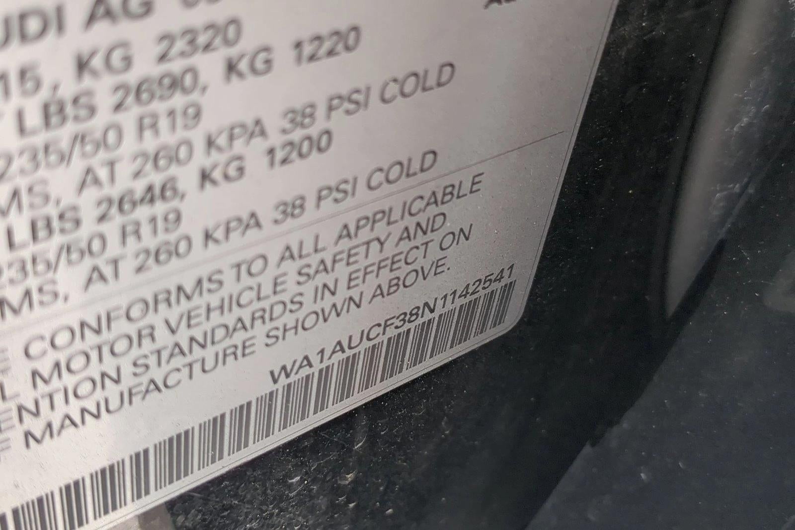 2022 Audi Q3 Premium 40 TFSI quattro Tiptronic