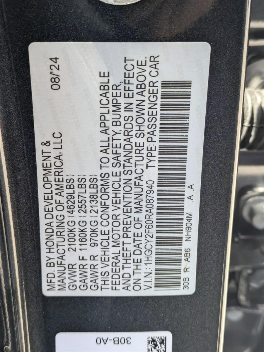 2024 Honda Accord Hybrid EX-L
