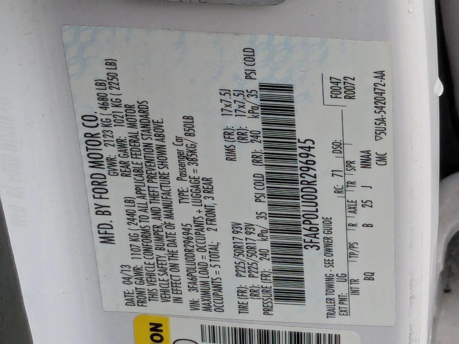 2013 Ford Fusion SE Hybrid