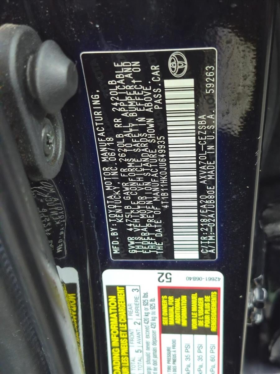 2018 Toyota Camry SE