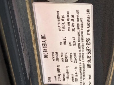 2019 Tesla Model 3 Mid Range