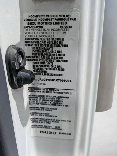 2019 ISUZ NPR NA