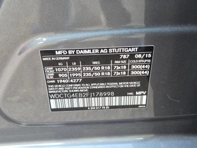 2015 Mercedes-Benz GLA 250 GLA 250