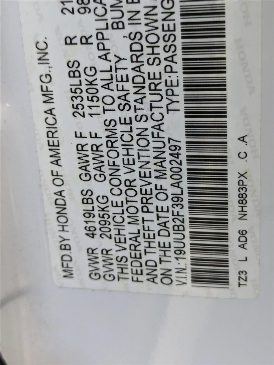 2020 Acura TLX 3.5L FWD