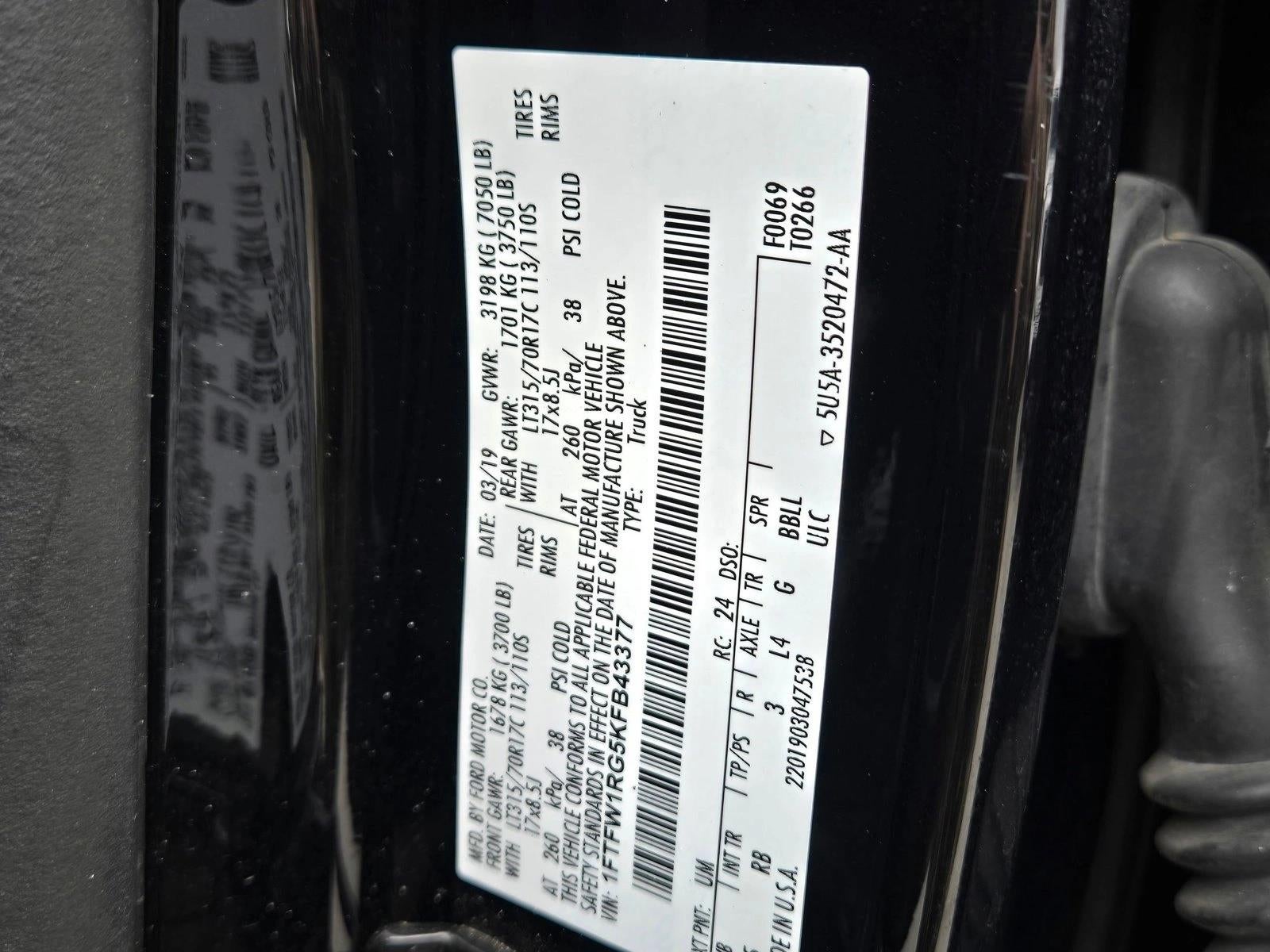 2019 Ford F-150 Raptor 4WD SuperCrew 5.5' Box