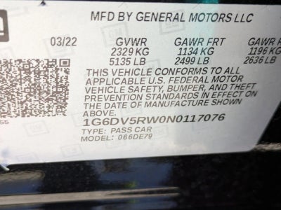 2022 Cadillac CT5-V 4dr Sdn