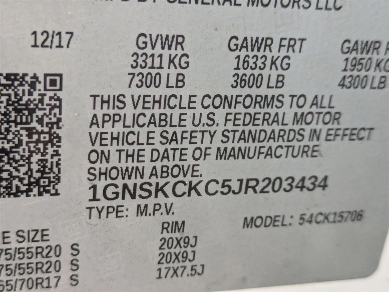 2018 Chevrolet Tahoe 4WD Premier