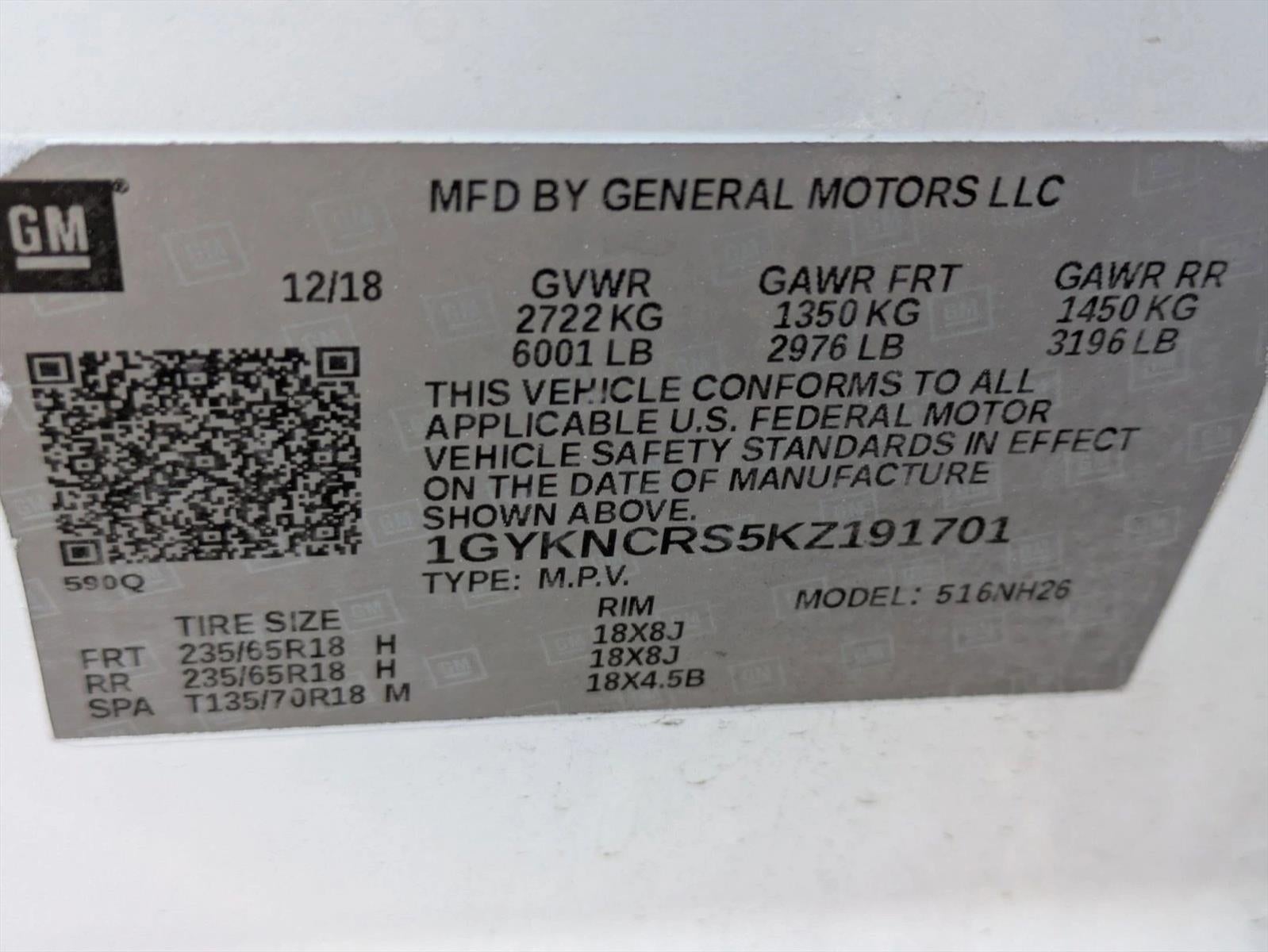 2019 Cadillac XT5 FWD 4dr Luxury