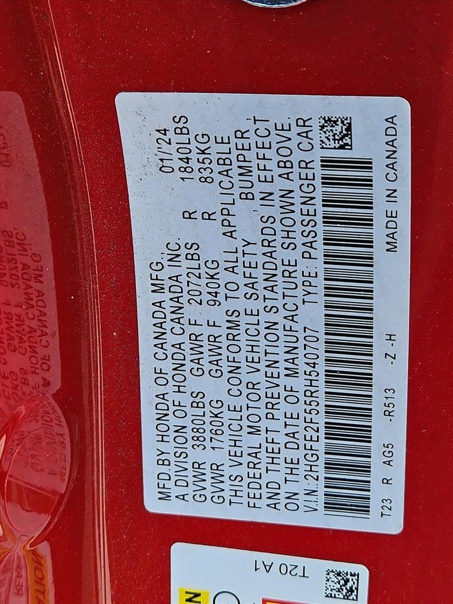 2024 Honda Civic Sedan Sport CVT