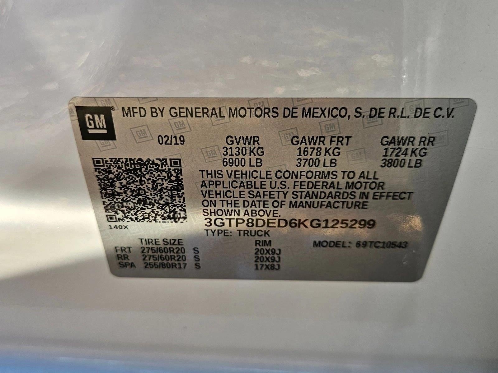 2019 GMC Sierra 1500 Crew Cab Short Box 2-Wheel Drive SLT