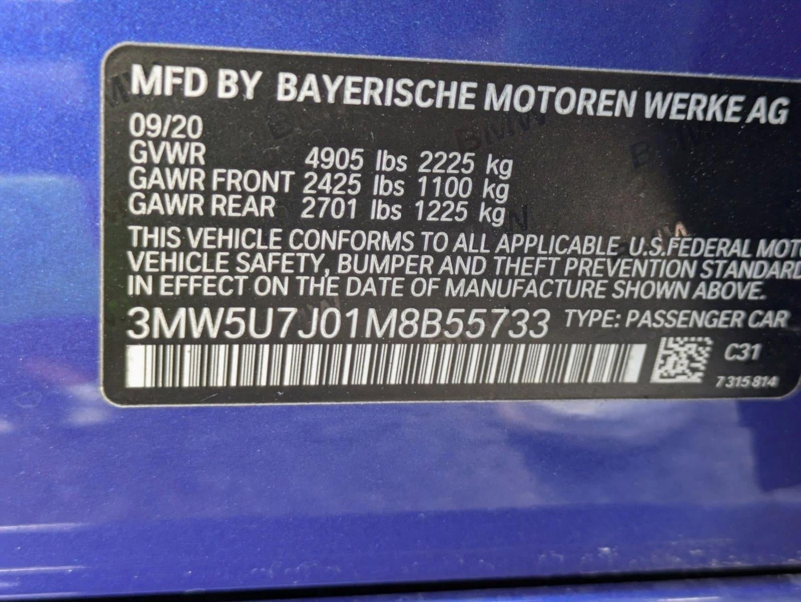 2021 BMW M340i Sedan North America