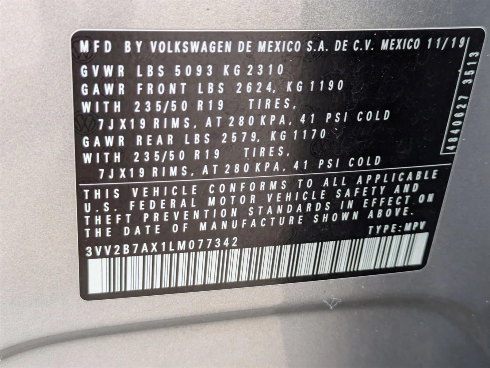 2020 Volkswagen Tiguan 2.0T SE 4MOTION