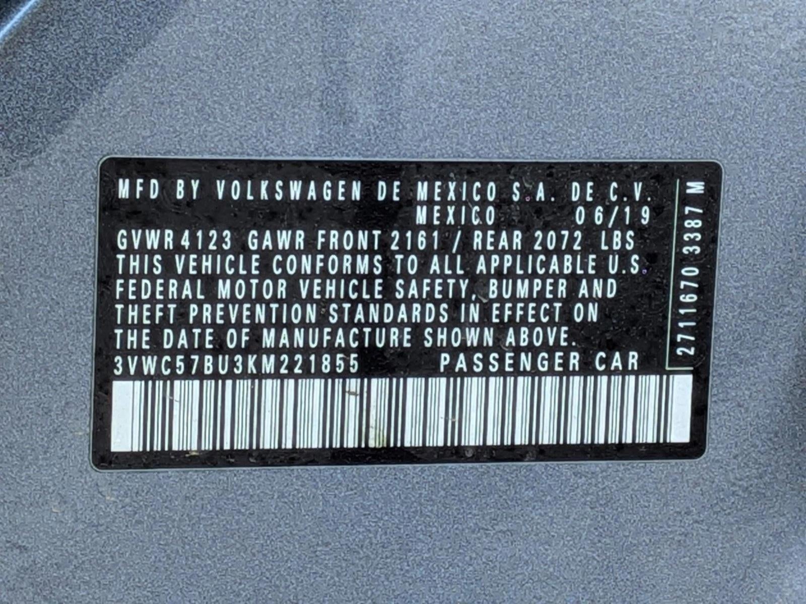 2019 Volkswagen Jetta S Auto w/SULEV