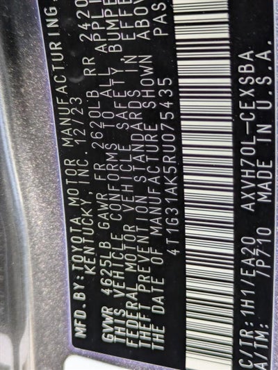 2024 Toyota Camry Hybrid SE CVT (Natl)