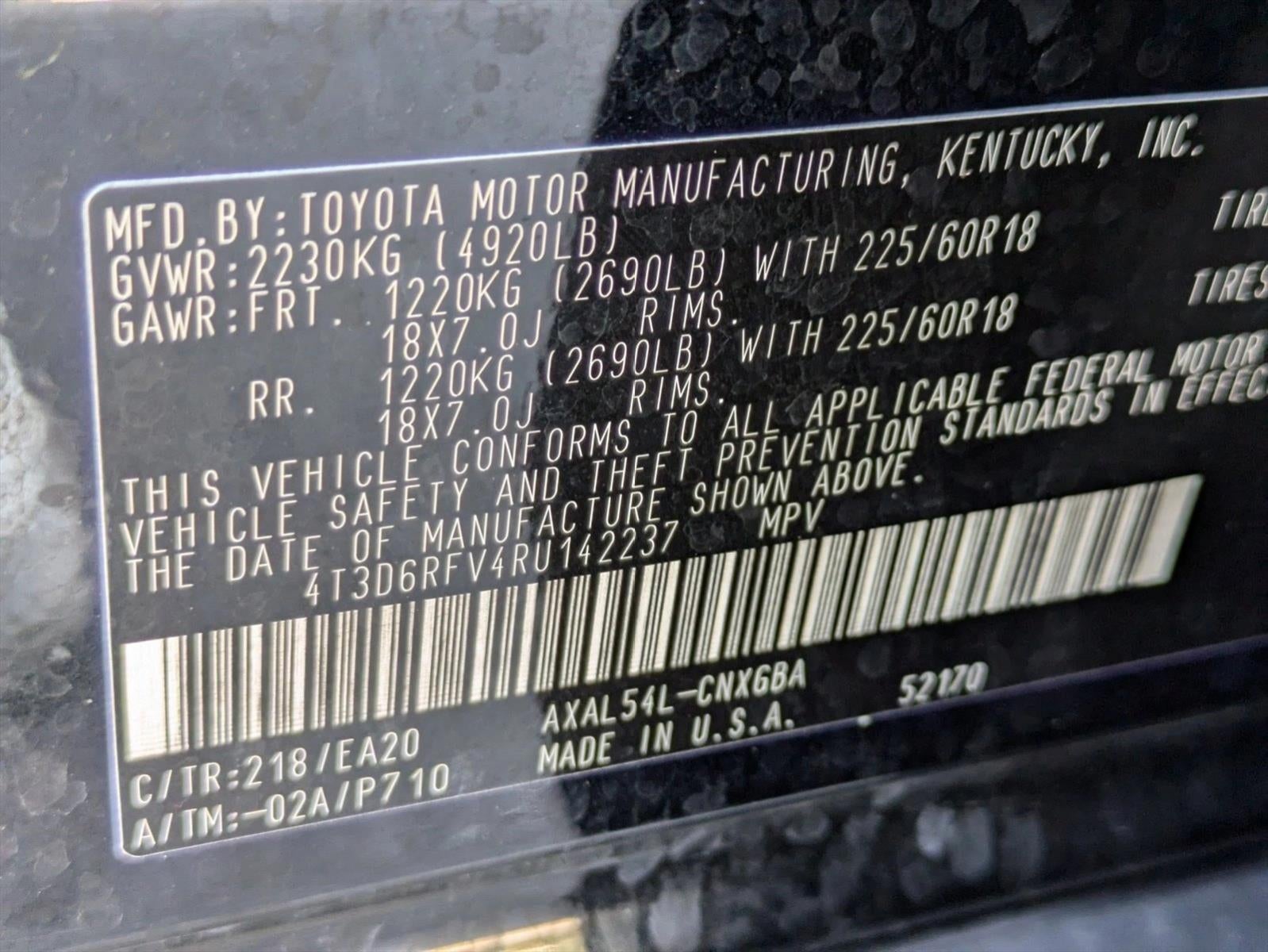 2024 Toyota RAV4 Hybrid Limited AWD (Natl)