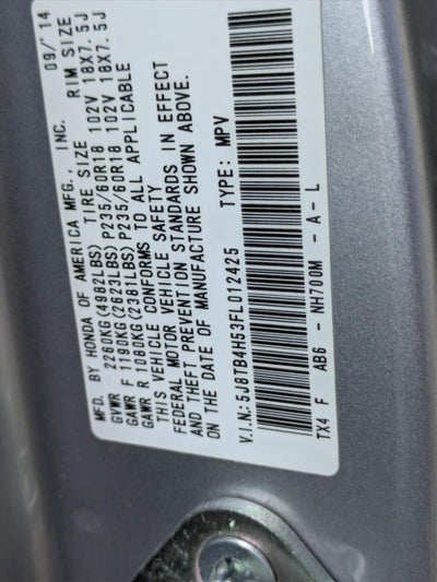 2015 Acura RDX AWD with Technology Package