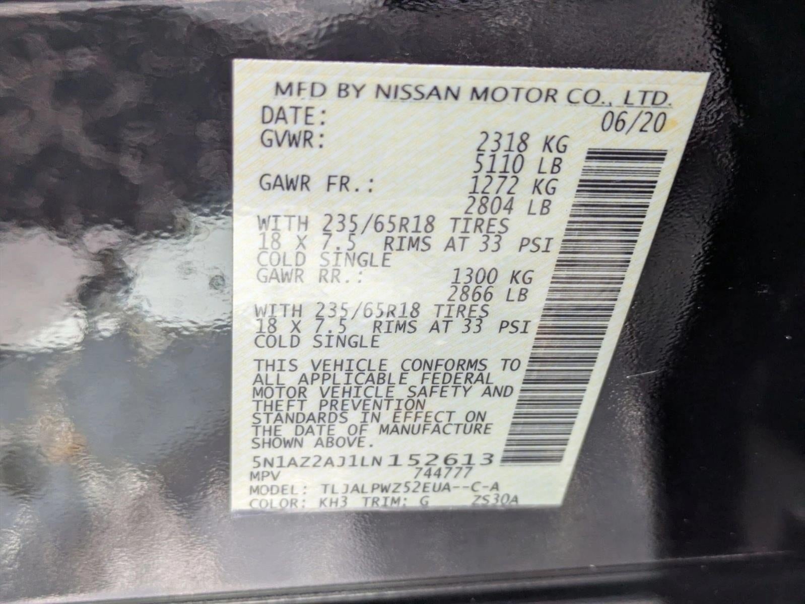 2020 Nissan Murano FWD S