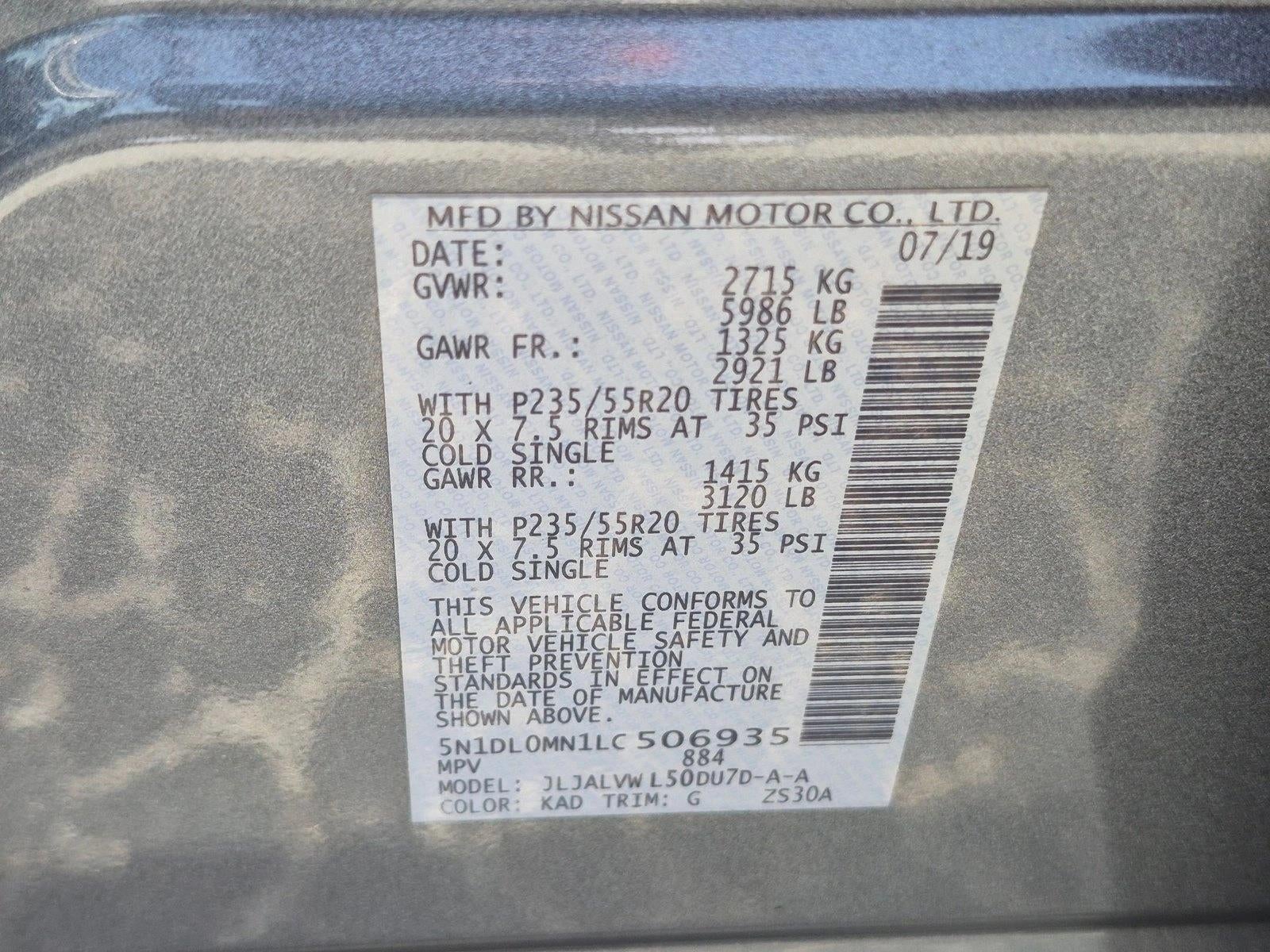 2020 INFINITI QX60 LUXE FWD