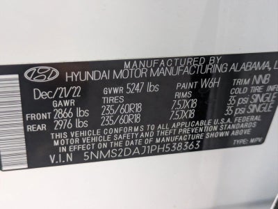 2023 Hyundai SANTA FE SEL AWD