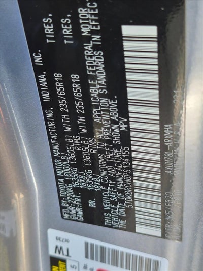 2023 Toyota Highlander Hybrid XLE AWD (Natl)