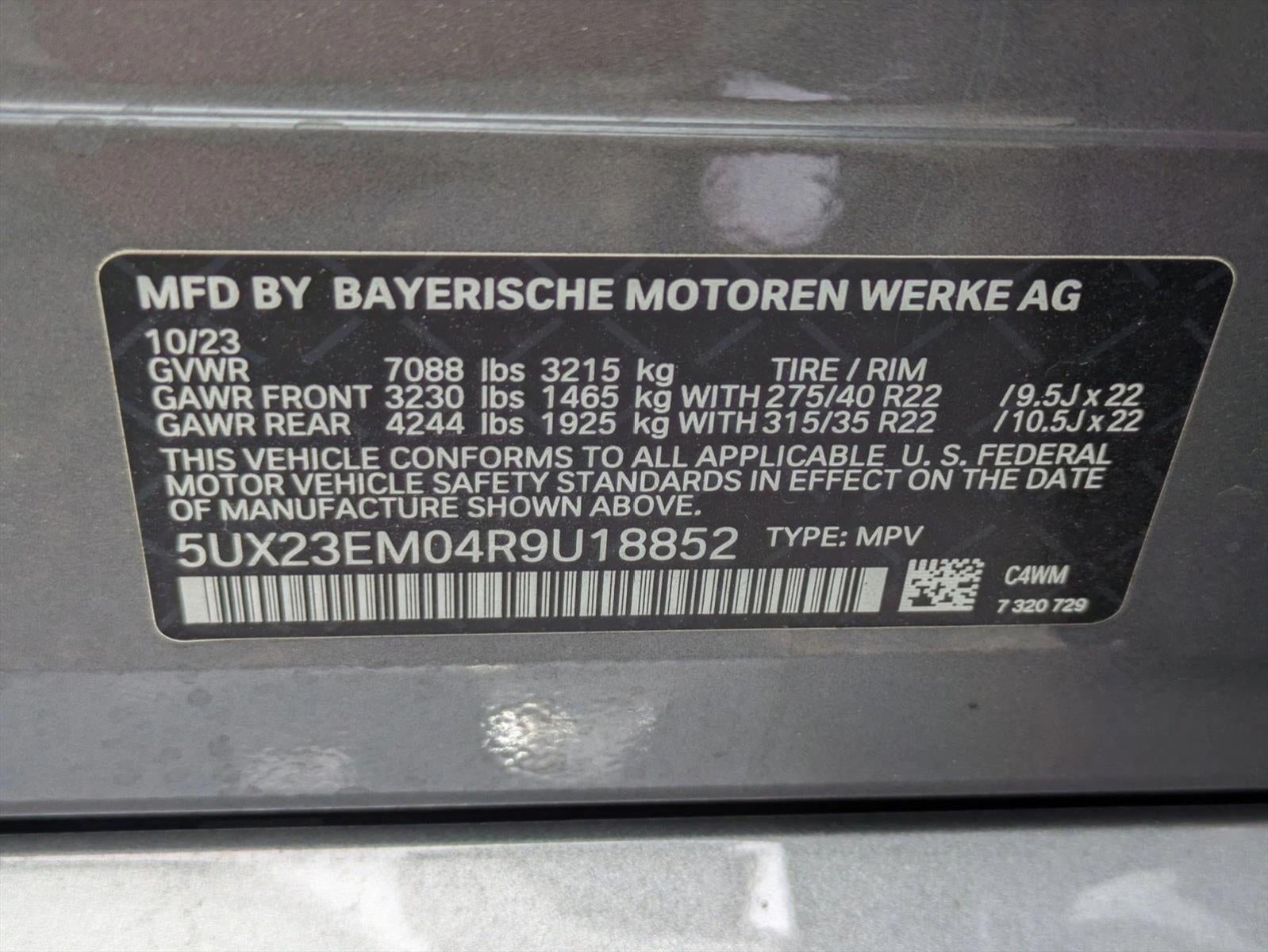 2024 BMW X7 xDrive40i Sports Activity Vehicle