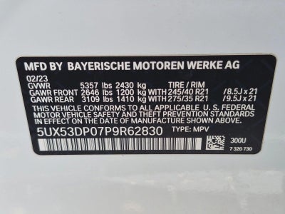2023 BMW X3 xDrive30i Sports Activity Vehicle