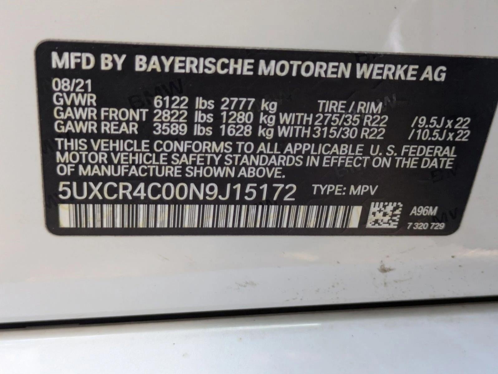 2022 BMW X5 sDrive40i Sports Activity Vehicle