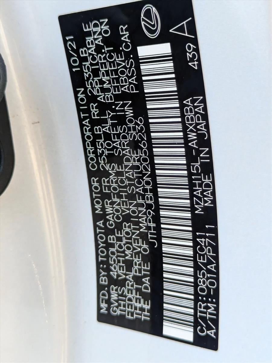 2022 Lexus UX 250h AWD