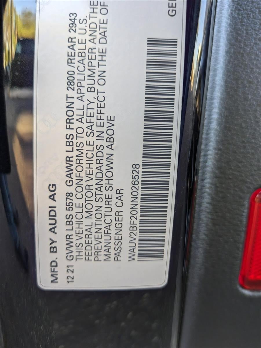 2022 Audi A7 Prestige 55 TFSI quattro