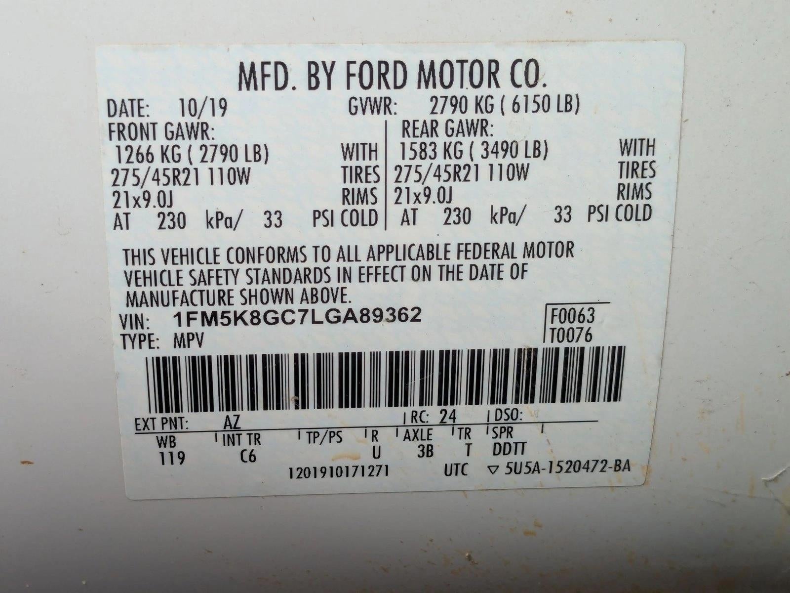 2020 Ford Explorer ST 4WD